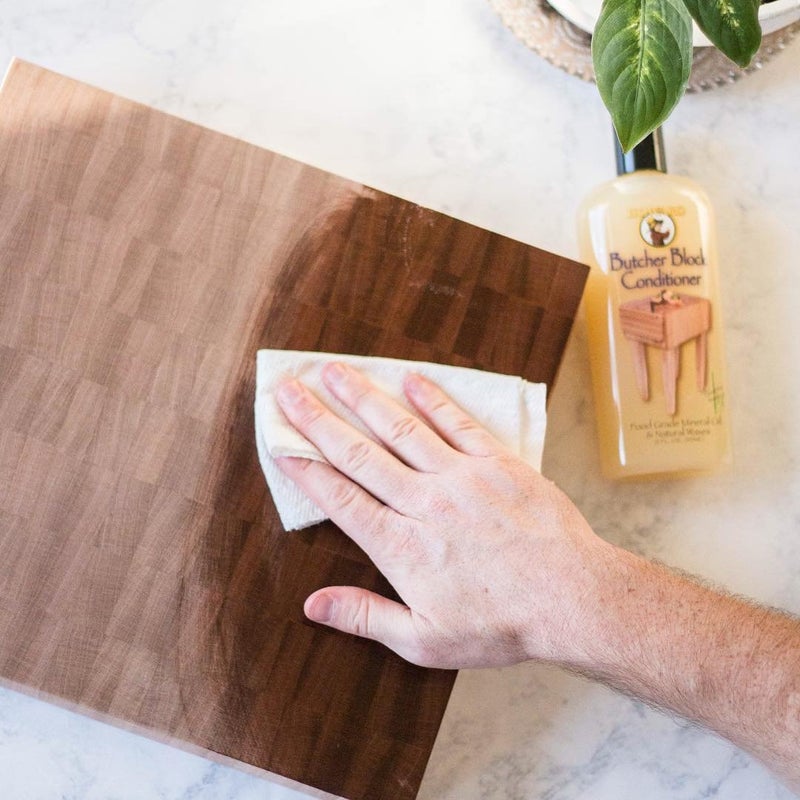 Howard Premium Butcher Block Conditioner: Deep-Penetrating, Food Grade, Revitalizes, Prevents Drying and Cracking of Hardwoods and Bamboo. Ideal for Wooden Bowls, Spoons, and More. Size: 1 Gallon - Image 1